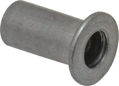 Value Collection - #8-32, 0.01 to 0.08" Grip, #2, Aluminum Standard Rivet Nut - Flat Head - First Tool & Supply