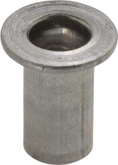 Value Collection - 5/16-18, 0.03 to 0.115" Grip, 27/64" Drill, Aluminum Standard Rivet Nut - Flat Head - First Tool & Supply