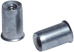 Marson - #6-32, 3/8" OAL, Thread-Sert Threaded Insert - 0.221" Hole Diam, 1/4" Head Diam, Steel - First Tool & Supply