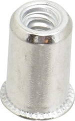 Value Collection - #6-32, 0.01 to 0.08" Grip, #12, Aluminum Standard Rivet Nut - Expander Head - First Tool & Supply