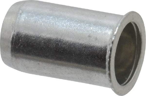 Value Collection - #10-24, 0.01 to 0.08" Grip, Aluminum Standard Rivet Nut - Drill Size Letter F, Expander Head - First Tool & Supply