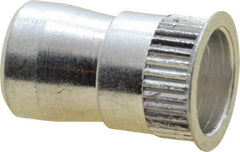 Marson - #6-32, 3/8" OAL, Thread-Sert Threaded Insert - 0.221" Hole Diam, 1/4" Head Diam, Aluminum - First Tool & Supply