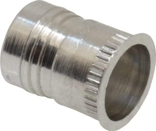 Marson - #10-24, 3/8" OAL, Thread-Sert Threaded Insert - 0.281" Hole Diam, 0.314" Head Diam, Aluminum - First Tool & Supply