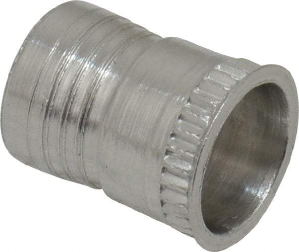 Marson - #10-32, 3/8" OAL, Thread-Sert Threaded Insert - 0.281" Hole Diam, 0.314" Head Diam, Aluminum - First Tool & Supply