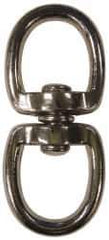 Value Collection - 3-3/8" Long Oval Deluxe Swivel Eye Bolt Snap - Zinc Alloy with 5/16" Snap Opening - First Tool & Supply