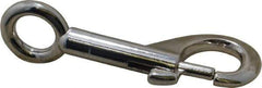 Value Collection - 3-5/16" Long Oval Fixed Eye Bolt Snap - Zinc Alloy with 3/8" Snap Opening - First Tool & Supply