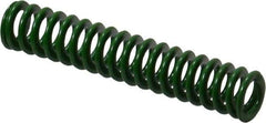 Associated Spring Raymond - 10mm Hole Diam, 5mm Rod Diam, 2" Free Length, Green Die Spring - 104.5 N Max Deflection, 20.9mm Max Deflection, Light Duty, Chromium Alloy Steel - First Tool & Supply