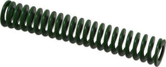 Associated Spring Raymond - 20mm Hole Diam, 10mm Rod Diam, 4-1/2" Free Length, Green Die Spring - 501.4 N Max Deflection, 46mm Max Deflection, Light Duty, Chromium Alloy Steel - First Tool & Supply