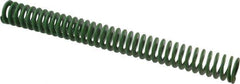 Associated Spring Raymond - 32mm Hole Diam, 16mm Rod Diam, 12" Free Length, Green Die Spring - 1256.6 N Max Deflection, 122mm Max Deflection, Light Duty, Chromium Alloy Steel - First Tool & Supply