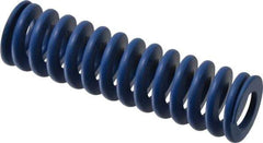 Associated Spring Raymond - 25mm Hole Diam, 12.5mm Rod Diam, 3-1/2" Free Length, Blue Die Spring - 1260.6 N Max Deflection, 33mm Max Deflection, Medium Duty, Chromium Alloy Steel - First Tool & Supply