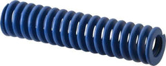 Associated Spring Raymond - 32mm Hole Diam, 16mm Rod Diam, 5-1/2" Free Length, Blue Die Spring - 2199.6001 N Max Deflection, 52mm Max Deflection, Medium Duty, Chromium Alloy Steel - First Tool & Supply