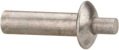 Made in USA - Universal Head Aluminum Alloy Drive Blind Rivet - Aluminum Alloy Mandrel, 0.453" to 1/2" Grip, 3/8" Head Diam, 0.191" to 0.219" Hole Diam, 0.656" Length Under Head, 3/16" Body Diam - First Tool & Supply