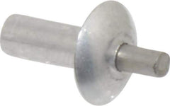 Made in USA - Brazier Head Aluminum Alloy Drive Blind Rivet - Stainless Steel Mandrel, 0.203" to 7/32" Grip, 0.312" Head Diam, 0.128" to 0.14" Hole Diam, 0.313" Length Under Head, 1/8" Body Diam - First Tool & Supply