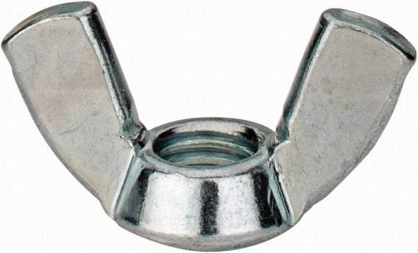 Value Collection - M10x1.50, Zinc Plated, Iron Standard Wing Nut - 4.6mm Wing Span, 23mm Wing Span - First Tool & Supply