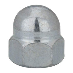 Value Collection - M12x1.75 19mm Width Across Flats, Zinc Plated, Steel Acorn Nut - 22mm Overall Height, Grade 2, DIN 1587 - First Tool & Supply