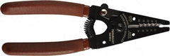 Paramount - 30 to 22 AWG Capacity Wire Stripper - 6" OAL, Plastic Dipped Handle - First Tool & Supply