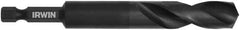 Irwin - 1/2" 135° High Speed Steel Jobber Drill - Oxide Finish, Right Hand Cut, Spiral Flute, 6" OAL - First Tool & Supply