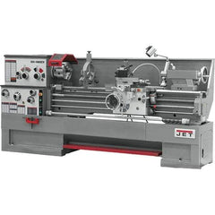 Jet - 18" Swing, 60" Between Centers, 230/460 Volt, Triple Phase Engine Lathe - 5MT Taper, 7-1/2 hp, 25 to 1,800 RPM, 3-1/8" Bore Diam - First Tool & Supply