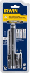 Irwin - 4 Piece 3/16" Concrete Anchor Installation Kit - For Use with Impact Drivers and Rotary Drills - First Tool & Supply