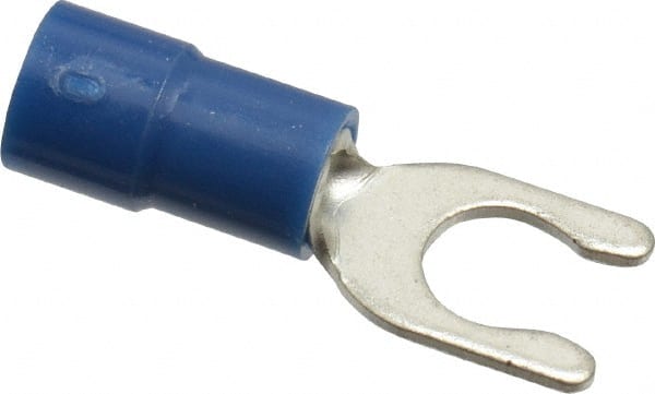 Thomas & Betts - #10 Stud, 16 to 14 AWG Compatible, Partially Insulated, Crimp Connection, Locking Fork Terminal - First Tool & Supply