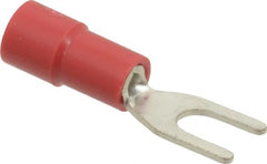 Thomas & Betts - #6 Stud, 22 to 16 AWG Compatible, Partially Insulated, Crimp Connection, Standard Fork Terminal - First Tool & Supply