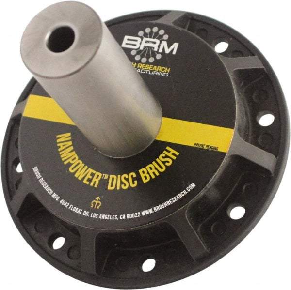Brush Research Mfg. - 31/32" Arbor Hole to 0.968" Shank Diam Standard Collet - For 4, 5 & 6" NamPower Disc Brushes, Attached Spindle, Flow Through Spindle - First Tool & Supply