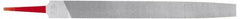 Simonds File - 12" Long, Smooth Cut, Mill American-Pattern File - Single Cut, Tang - First Tool & Supply