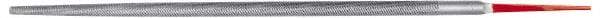 Simonds File - 8" Long, Smooth Cut, Round American-Pattern File - Double Cut, Tang - First Tool & Supply