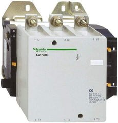 Schneider Electric - 3 Pole, 125 Coil VDC, 400 Amp at 440 VAC, Nonreversible IEC Contactor - Bureau Veritas, CCC, CSA, DNV, EN/IEC 60947-1, EN/IEC 60947-4-1, GL, JEM 1038, LROS, RINA, RMRoS, RoHS Compliant, UL Listed - First Tool & Supply