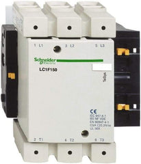 Schneider Electric - 3 Pole, 150 Amp at 440 VAC and 250 Amp at 440 VAC, Nonreversible IEC Contactor - Bureau Veritas, CCC, CSA, DNV, EN/IEC 60947-1, EN/IEC 60947-4-1, GL, JEM 1038, LROS, RINA, RMRoS, RoHS Compliant, UL Listed - First Tool & Supply