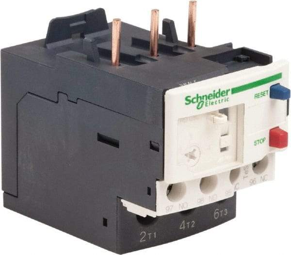 Schneider Electric - 3 Pole, NEMA Size 00-1, 2.5 to 4 Amp, 690 VAC, Thermal NEMA Overload Relay - Trip Class 20, For Use with LC1D09, LC1D12, LC1D18, LC1D25, LC1D32 and LC1D38 - First Tool & Supply