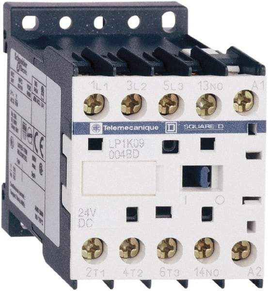 Schneider Electric - 4 Pole, 12 Coil VDC, 16 Amp at 690 VAC and 20 Amp at 440 VAC, Nonreversible IEC Contactor - BS 5424, CSA, IEC 60947, NF C 63-110, RoHS Compliant, UL Listed, VDE 0660 - First Tool & Supply