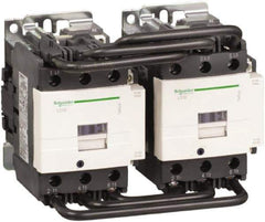 Schneider Electric - 3 Pole, 110 Coil VAC at 50/60 Hz, 80 Amp at 440 VAC, Reversible IEC Contactor - 1 Phase hp: 15 at 230/240 VAC, 7.5 at 115 VAC, 3 Phase hp: 20 at 200/208 VAC, 25 at 230/240 VAC, 60 at 460/480 VAC, 60 at 575/600 VAC - First Tool & Supply