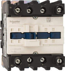 Schneider Electric - 4 Pole, 120 Coil VAC at 60 Hz, 80 Amp at 440 VAC, Nonreversible IEC Contactor - Bureau Veritas, CCC, CSA, CSA C22.2 No. 14, DNV, EN/IEC 60947-4-1, EN/IEC 60947-5-1, GL, GOST, LROS, RINA, RoHS Compliant, UL 508, UL Listed - First Tool & Supply