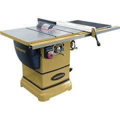 Jet - 10" Blade Diam, 5/8" Arbor Diam, 1 Phase Table Saw - 115/230 Volt, 3-1/8" Cutting Depth - First Tool & Supply