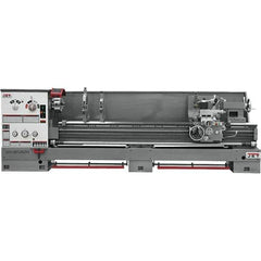 Jet - 26" Swing, 120" Between Centers, 230/460 Volt, Triple Phase Engine Lathe - 6MT Taper, 10 hp, 40 to 1,800 RPM, 4-1/8" Bore Diam - First Tool & Supply