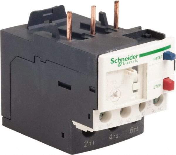 Schneider Electric - 3 Pole, NEMA Size 0-1, 9 to 13 Amp, 690 VAC, Thermal NEMA Overload Relay - Trip Class 20, For Use with LC1D12, LC1D18, LC1D25, LC1D32 and LC1D38 - First Tool & Supply