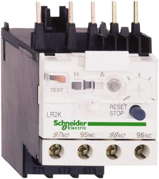 Schneider Electric - 0.11 to 0.16 Amp, 250 VDC, 690 Volt and 690 VAC, Thermal IEC Overload Relay - Trip Class 10A, For Use with LC1K, LC7K, LP1K and LP4K - First Tool & Supply