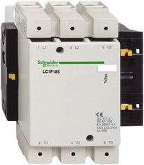 Schneider Electric - 3 Pole, 127 Coil VAC at 50-400 Hz and 127 Coil VDC, 170 Amp at 440 VAC, 185 Amp at 440 VAC and 275 Amp at 440 VAC, Nonreversible IEC Contactor - First Tool & Supply