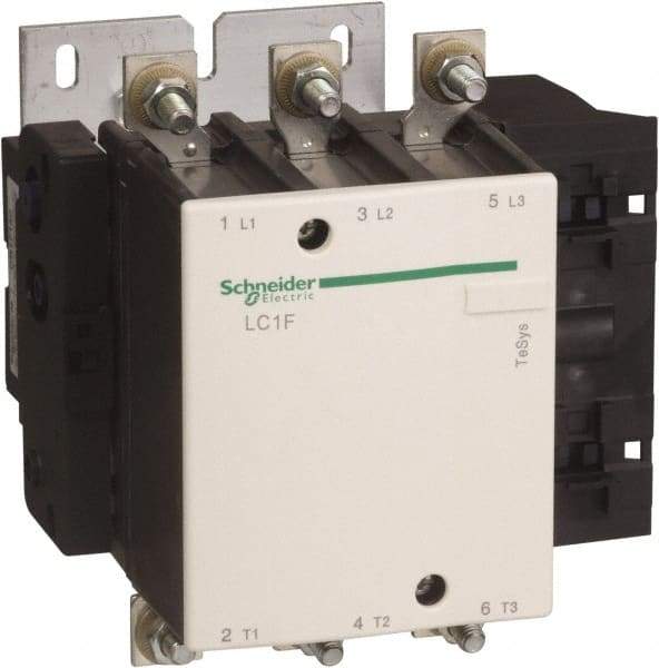 Schneider Electric - 3 Pole, 110 Coil VAC, 265 Amp at 440 VAC, Nonreversible IEC Contactor - Bureau Veritas, CCC, CSA, DNV, EN/IEC 60947-1, EN/IEC 60947-4-1, GL, JEM 1038, LROS, RINA, RMRoS, RoHS Compliant, UL Listed - First Tool & Supply