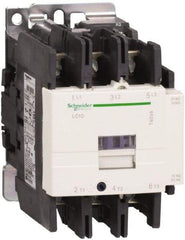 Schneider Electric - 3 Pole, 200 Coil VAC at 50/60 Hz, 80 Amp at 440 VAC, Nonreversible IEC Contactor - Bureau Veritas, CCC, CSA, CSA C22.2 No. 14, DNV, EN/IEC 60947-4-1, EN/IEC 60947-5-1, GL, GOST, LROS, RINA, RoHS Compliant, UL 508, UL Listed - First Tool & Supply