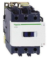 Schneider Electric - 3 Pole, 120 Coil VAC at 50/60 Hz, 95 Amp at 440 VAC, Nonreversible IEC Contactor - Bureau Veritas, CCC, CSA C22.2 No. 14, DNV, EN/IEC 60947-4-1, EN/IEC 60947-5-1, GL, GOST, LROS, RINA, UL 508 - First Tool & Supply