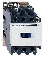 Schneider Electric - 3 Pole, 120 Coil VAC at 60 Hz, 50 Amp at 440 VAC and 80 Amp at 440 VAC, Nonreversible IEC Contactor - 1 Phase hp: 3 at 115 VAC, 7.5 at 230/240 VAC, 3 Phase hp: 15 at 200/208 VAC, 15 at 230/240 VAC, 40 at 460/480 VAC, 40 at 575/600 VAC - First Tool & Supply