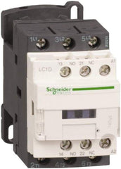 Schneider Electric - 3 Pole, 21 Coil VAC at 50/60 Hz, 12 Amp at 440 VAC and 25 Amp at 440 VAC, Nonreversible IEC Contactor - 1 Phase hp: 1 at 115 VAC, 2 at 230/240 VAC, 3 Phase hp: 10 at 575/600 VAC, 3 at 200/208 VAC, 3 at 230/240 VAC, 7.5 at 460/480 VAC - First Tool & Supply