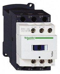 Schneider Electric - 3 Pole, 110 Coil VAC at 50/60 Hz, 18 Amp at 440 VAC and 32 Amp at 440 VAC, Nonreversible IEC Contactor - 1 Phase hp: 1 at 115 VAC, 3 at 230-240 VAC, 3 Phase hp: 10 at 460/480 VAC, 15 at 575/600 VAC, 5 at 200/208 VAC, 5 at 230-240 VAC - First Tool & Supply