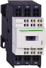 Schneider Electric - 3 Pole, 120 Coil VAC at 50/60 Hz, 18 Amp at 440 VAC and 25 Amp at 440 VAC, Nonreversible IEC Contactor - 1 Phase hp: 1 at 115 VAC, 3 at 230/240 VAC, 3 Phase hp: 10 at 460/480 VAC, 15 at 575/600 VAC, 5 at 200/208 VAC, 5 at 230/240 VAC - First Tool & Supply