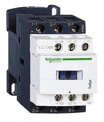 Schneider Electric - 3 Pole, 48 Coil VAC at 50/60 Hz, 25 Amp at 440 VAC and 9 Amp at 440 VAC, Nonreversible IEC Contactor - 1 Phase hp: 0.5 at 115 VAC, 1 at 230/240 VAC, 3 Phase hp: 2 at 200/208 VAC, 2 at 230/240 VAC, 5 at 460/480 VAC, 7.5 at 575/600 VAC - First Tool & Supply