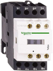 Schneider Electric - 4 Pole, 24 Coil VAC at 50/60 Hz, 32 Amp at 440 VAC, Nonreversible IEC Contactor - Bureau Veritas, CCC, CSA, CSA C22.2 No. 14, DNV, EN/IEC 60947-4-1, EN/IEC 60947-5-1, GL, GOST, LROS, RINA, UL 508, UL Listed - First Tool & Supply