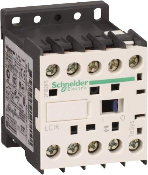 Schneider Electric - 3 Pole, 480 Coil VAC at 50/60 Hz, 6 Amp at 440 VAC, Nonreversible IEC Contactor - BS 5424, CSA, IEC 60947, NF C 63-110, RoHS Compliant, UL Listed, VDE 0660 - First Tool & Supply