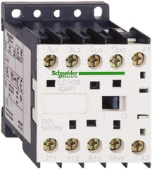 Schneider Electric - 4 Pole, 24 Coil VAC at 50/60 Hz, 16 Amp at 690 VAC and 20 Amp at 440 VAC, Nonreversible IEC Contactor - BS 5424, CSA, IEC 60947, NF C 63-110, RoHS Compliant, UL Listed, VDE 0660 - First Tool & Supply